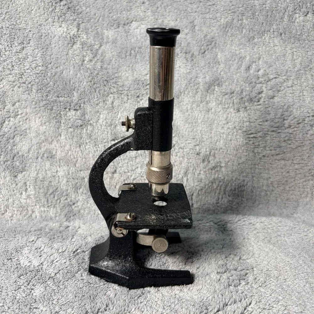 Vintage Microscope. Made in France, 6 Inches Tall By 3 Inches Wide
